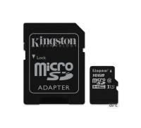 Kingston 16 GB microSDHC Class 10 UHS-I + SD Adapter (SDC10G2/16GB)