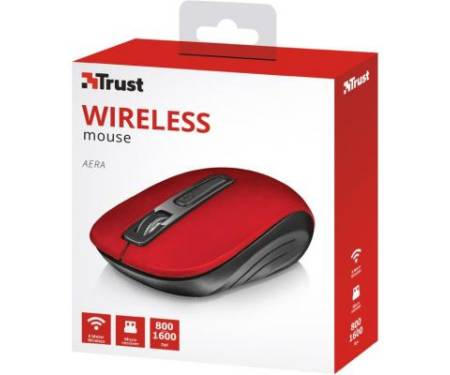 Мышь Trust Aera wireless mouse red (22374)