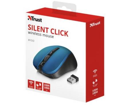 Мышь Trust Mydo Silent wireless mouse blue (21870)