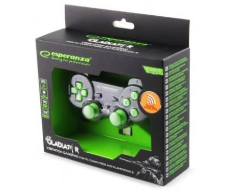 Геймпад Esperanza Gladiator PC/PS3 Black-Green (EGG108G)