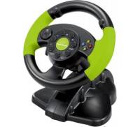 Руль Esperanza PC/PS3/XBOX 360 Black-Green (EG104)