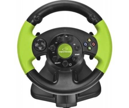 Руль Esperanza PC/PS3/XBOX 360 Black-Green (EG104)