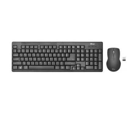 Комплект Trust Ziva wireless keyboard with mouse UKR (22119)