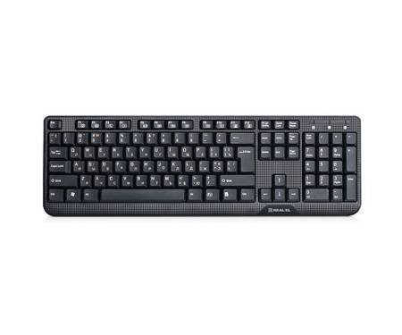 Клавиатура REAL-EL 500 Standard, USB, black