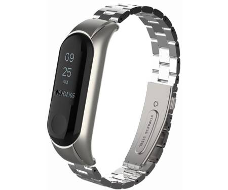 Ремешок UWatch Metal Strap For Xiaomi Mi Band 3 Silver