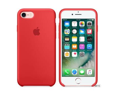 Чехол для смартфона Apple iPhone 8/7 Silicone Case-PRODUCT RED (MQGP2)