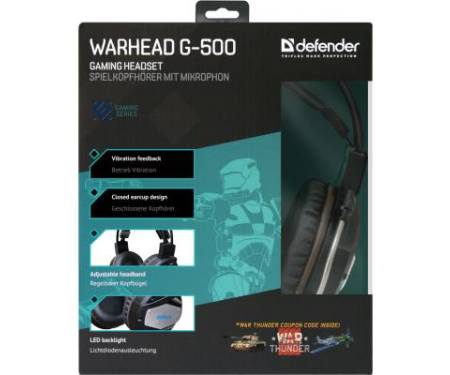 Наушники Defender Warhead G-500 (64150)