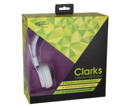 Наушники Gemix Clarks white-blue