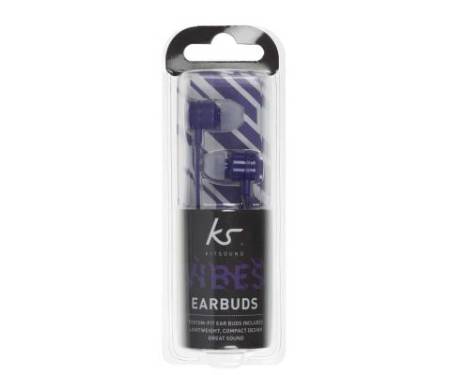 Наушники KitSound KS Vibes Earphones Purple (KSVIBPU)