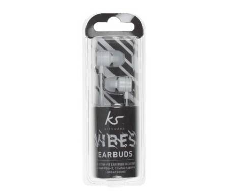 Наушники KitSound KS Vibes Earphones White (KSVIBWH)