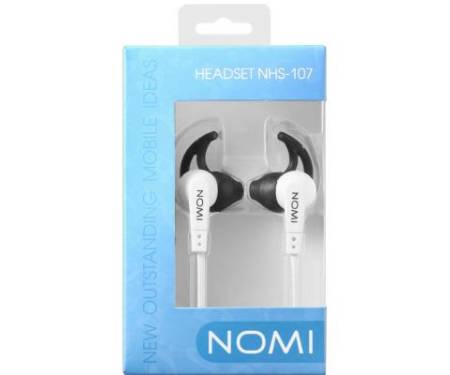 Наушники Nomi NHS-107 Black/White (221221)