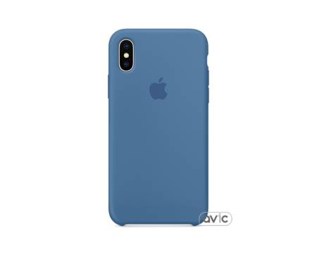 Чехол для смартфона Apple iPhone X Silicone Case-Denim Blue (MRG22)