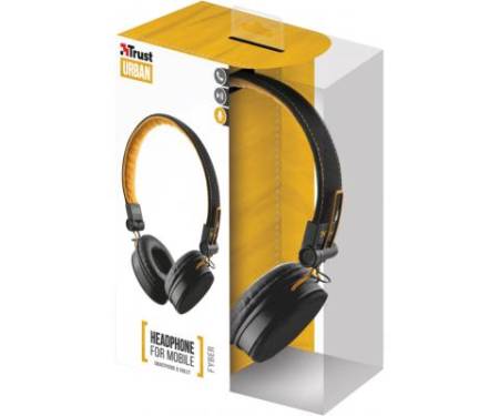 Наушники Trust Urban Revolt Fyber Headphone Black-Orange (20079)