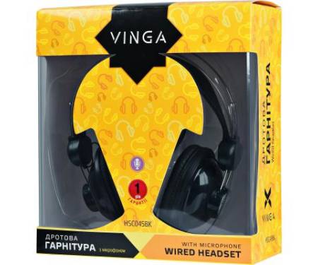 Наушники Vinga HSC045 Black (HSC045BK)