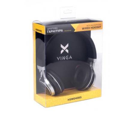 Наушники Vinga HSM040 Black/Silver (HSM040BS)
