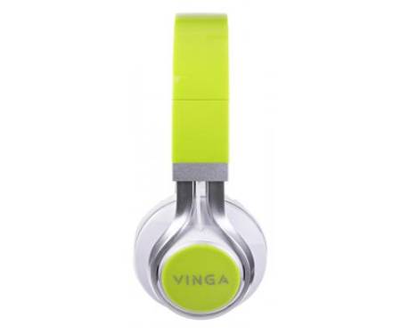 Наушники Vinga HSM040 White/Green (HSM040WG)
