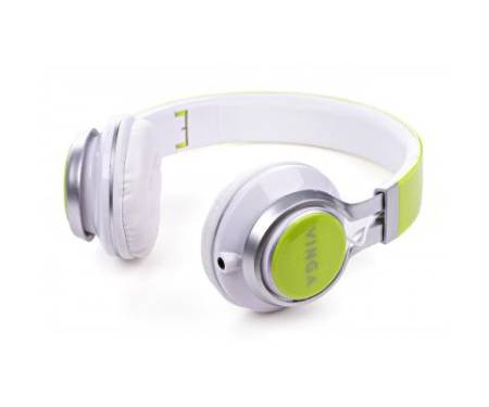 Наушники Vinga HSM040 White/Green (HSM040WG)