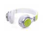 Наушники Vinga HSM040 White/Green (HSM040WG)