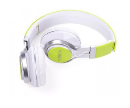 Наушники Vinga HSM040 White/Green (HSM040WG)