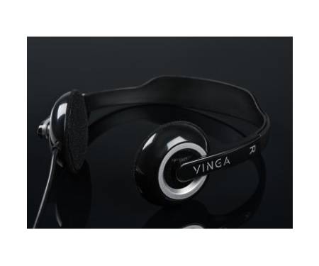 Наушники Vinga HSU60 USB Black (HSU60BK)