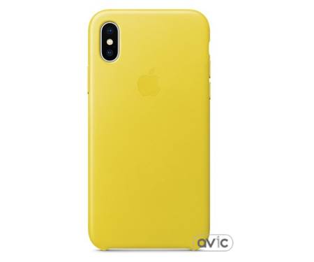 Чехол для смартфона Apple iPhone X Leather Case - Spring Yellow (MRGJ2)