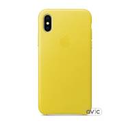 Чехол для смартфона Apple iPhone X Leather Case - Spring Yellow (MRGJ2)