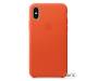 Чехол для смартфона Apple iPhone X Leather Case Bright Orange (MRGK2)