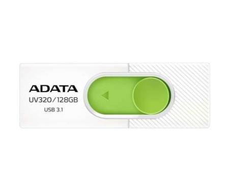 Флешка ADATA 128GB UV320 White/Green USB 3.1 (AUV320-128G-RWHGN)