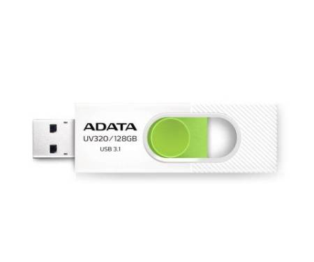 Флешка ADATA 128GB UV320 White/Green USB 3.1 (AUV320-128G-RWHGN)