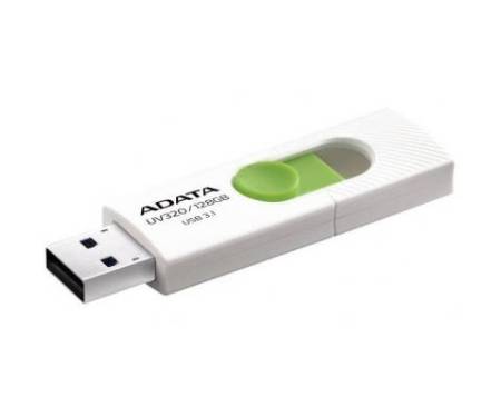 Флешка ADATA 128GB UV320 White/Green USB 3.1 (AUV320-128G-RWHGN)