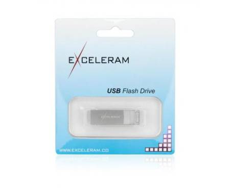 Флешка eXceleram 64GB U2 Series Silver USB 2.0 (EXP2U2U2S64)