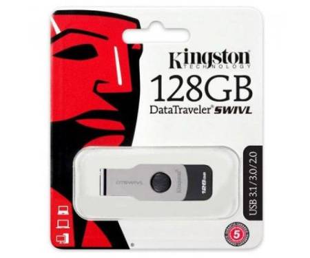 Флешка Kingston 128GB DT SWIVL Metal USB 3.0 (DTSWIVL/128GB)