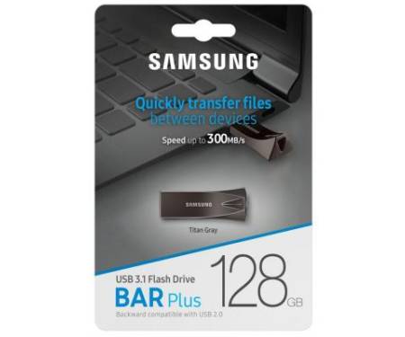 Флешка Samsung 128GB Bar Plus Black USB 3.1 (MUF-128BE4/APC)