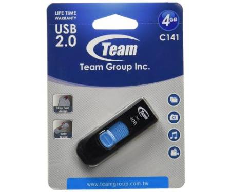 Флешка Team 4GB C141 Blue USB 2.0 (TC1414GL01)