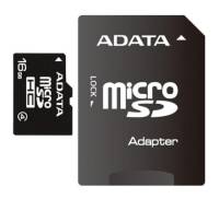 Карта памяти ADATA 16GB microSDHC Class 4 (AUSDH16GCL4-RA1)
