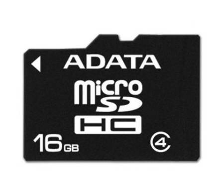 Карта памяти ADATA 16GB microSDHC Class 4 (AUSDH16GCL4-RA1)