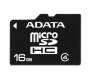 Карта памяти ADATA 16GB microSDHC Class 4 (AUSDH16GCL4-RA1)