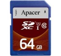 Карта памяти Apacer SDXC UHS-I Class10 64GB RP (AP64GSDXC10U1-R)
