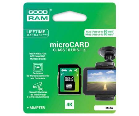 Карта памяти GOODRAM 64GB microSD class 10 USH-I U3 (M3AA-0640R11-DD)