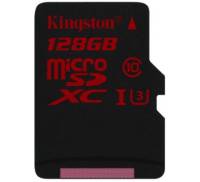 Карта памяти Kingston 128GB microSDXC class10 UHS-I U3 (SDCA3/128GBSP)