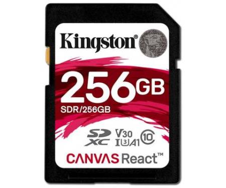Карта памяти Kingston 256GB SDXC class 10 UHS-1 U3 (SDR/256GB)