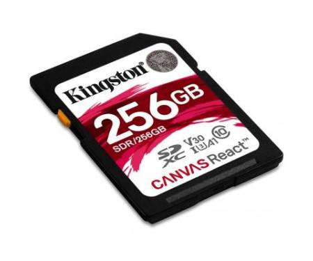 Карта памяти Kingston 256GB SDXC class 10 UHS-1 U3 (SDR/256GB)