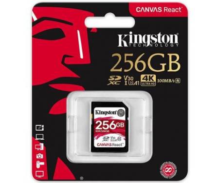 Карта памяти Kingston 256GB SDXC class 10 UHS-1 U3 (SDR/256GB)