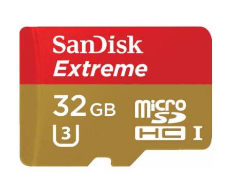 Карта памяти SanDisk 32GB microSD class 10 V30 A1 UHS-I U3 Extreme Action (SDSQXAF-032G-GN6AA)