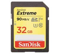 Карта памяти SanDisk 32GB SDHC class 10 UHS-I U3 4K Extreme (SDSDXVE-032G-GNCIN)
