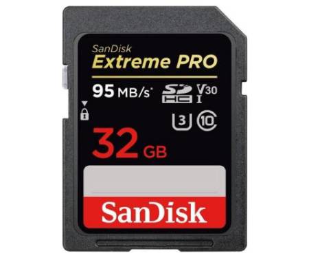 Карта памяти SanDisk 32GB SDHC Class10 UHS-I V30 4K Extreme Pro (SDSDXXG-032G-GN4IN)