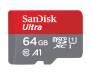 Карта памяти SanDisk 64GB micro-SD class 10 UHS-I Ultra (SDSQUAR-064G-GN6MA)