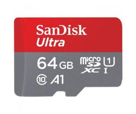 Карта памяти SanDisk 64GB microSDXC class 10 UHS-I A1 Ultra (SDSQUAR-064G-GN6TA)