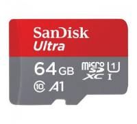 Карта памяти SanDisk 64GB microSDXC class 10 UHS-I A1 Ultra (SDSQUAR-064G-GN6TA)