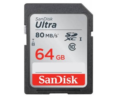 Карта памяти SanDisk 64GB SDXC Class 10 UHS-I (SDSDUNC-064G-GN6IN)
